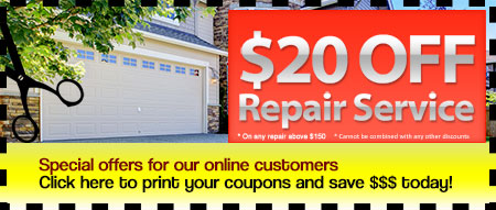 Affordable garage door repair coupons