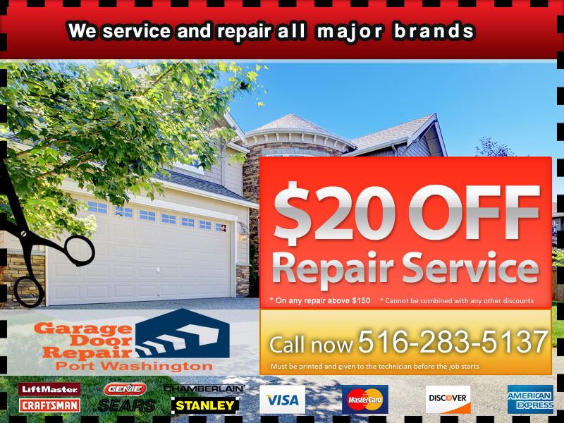 Garage door service coupons